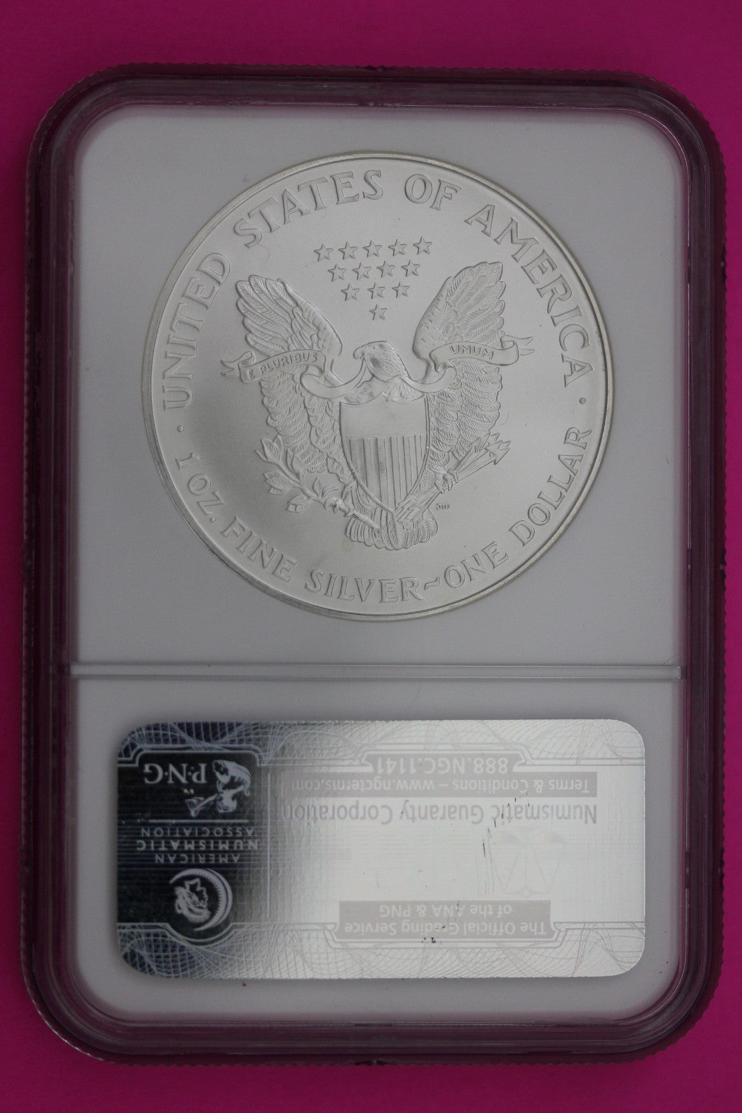 1995 MS 69 Silver Eagle 1 OZ .999 Silver NGC Certified Graded Authentic 210