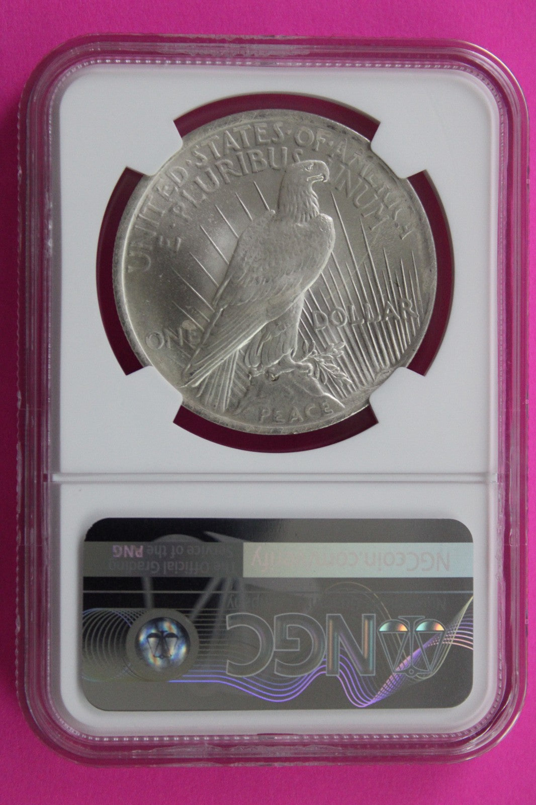 1924 P MS 64 Liberty Peace Silver Dollar NGC Certified Graded Authentic 734