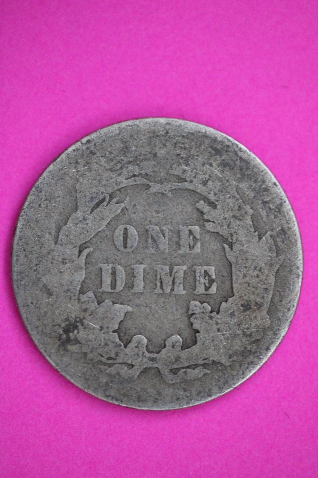 1888 P Seated Dime Silver Exact Coin Shown Low Grade Filler Damaged Bent 2761