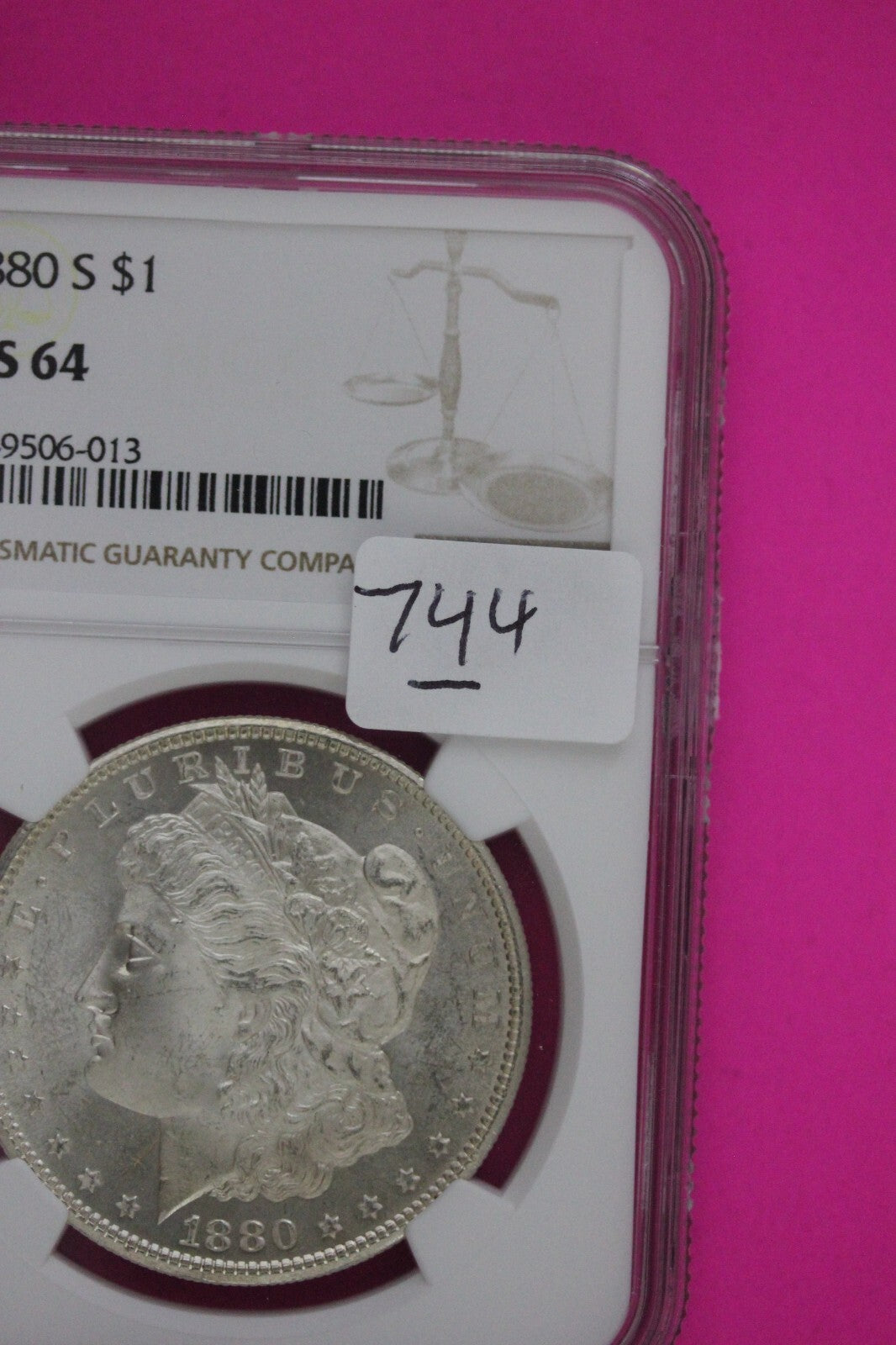 1880 S MS 64 Liberty Morgan Silver Dollar NGC Certified Graded Authentic 744