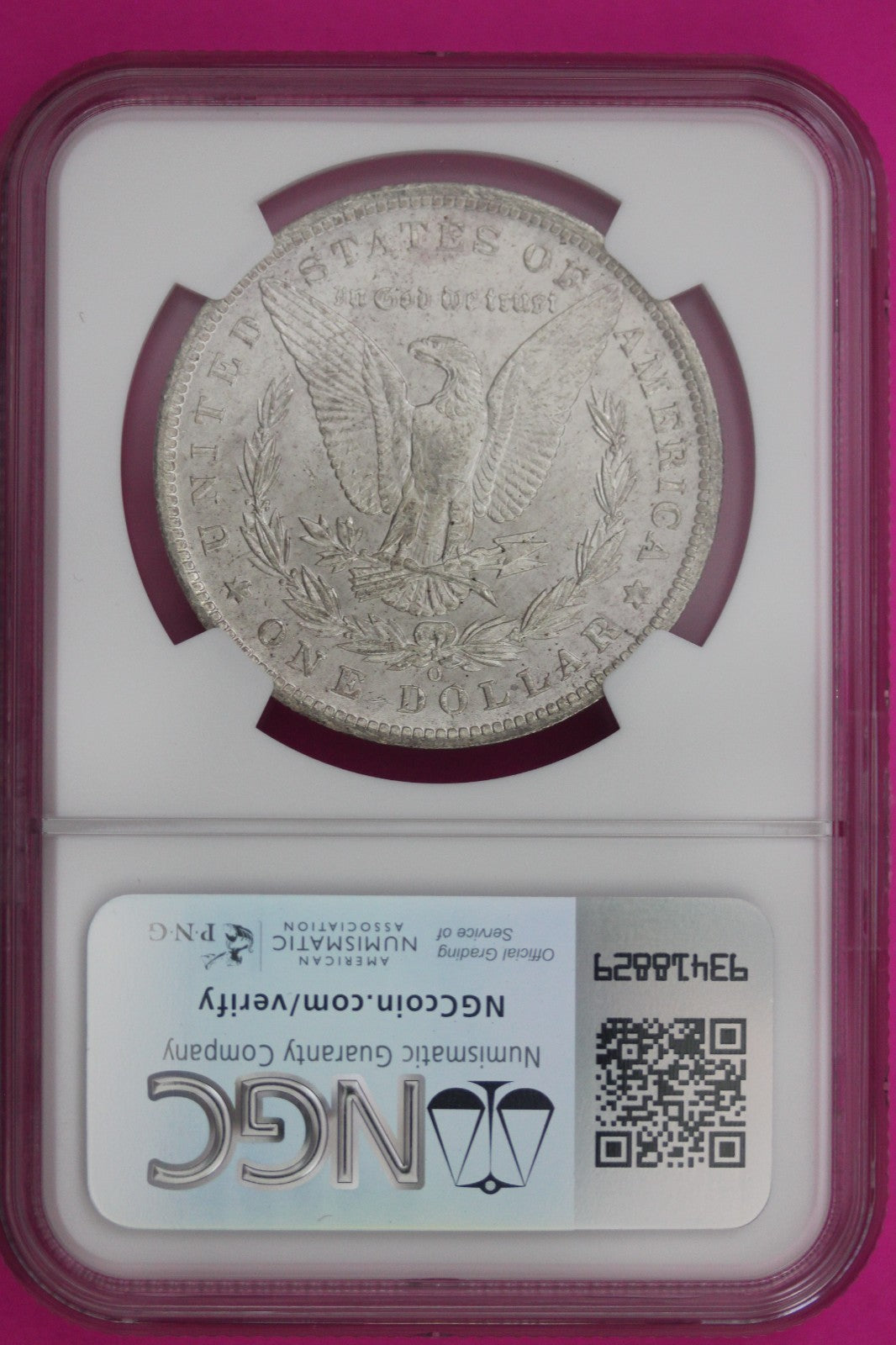 1885 O MS 63 Liberty Morgan Silver Dollar NGC Certified Graded Authentic 31