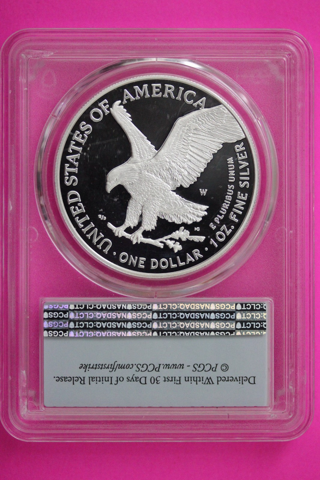 2021 W Type 2 PR 70 Silver American Eagle PCGS Certified Graded Authentic 362