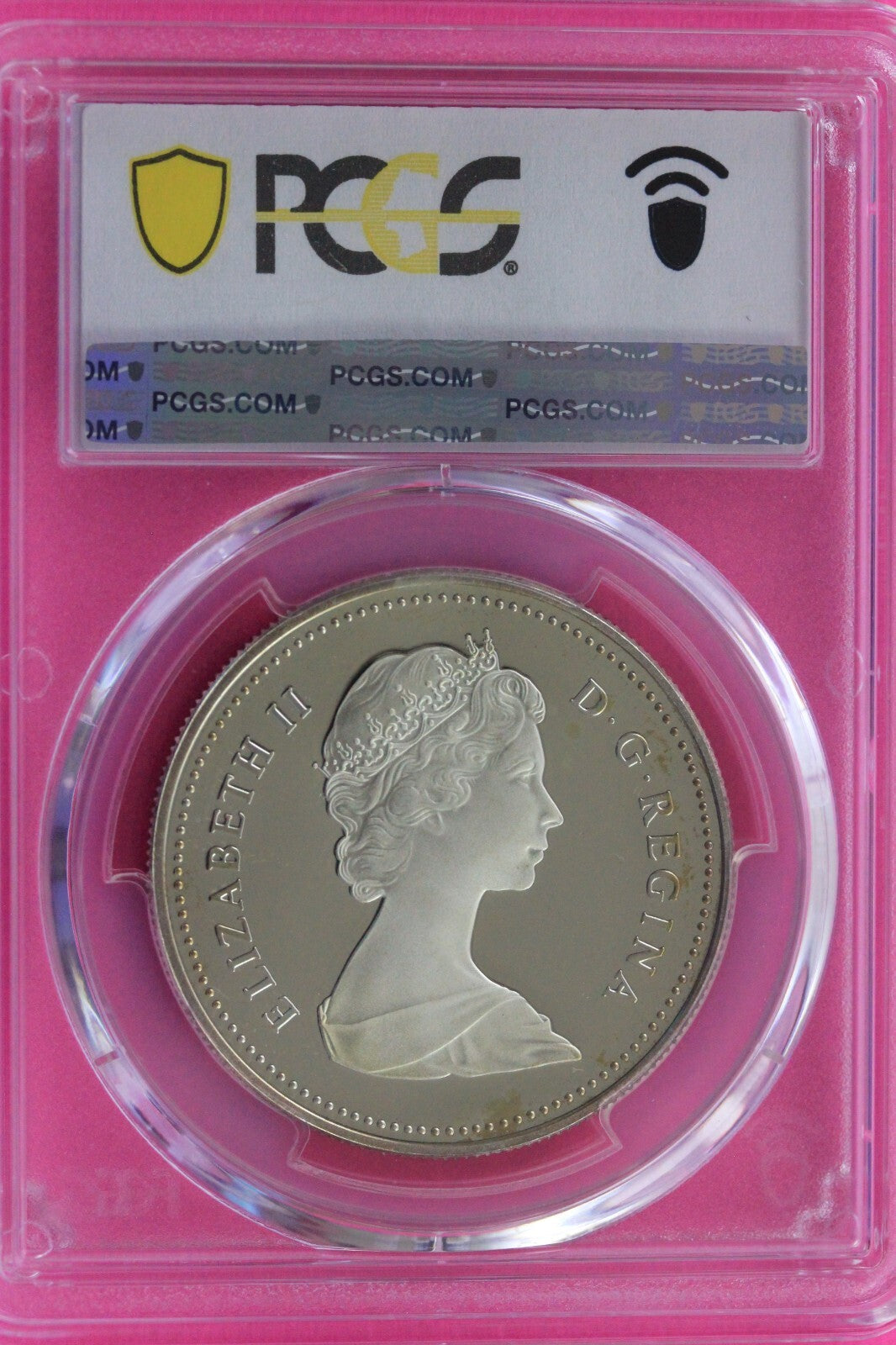 Toned 1983 PR 68 Canada Silver Dollar W.U. Games PCGS Authentic Graded Slab 120