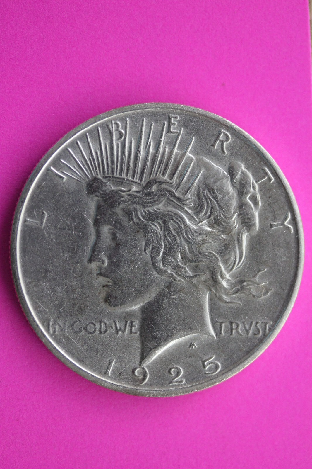 High Grade 1925 S Peace Silver Dollar LIberty Coin Guaranteed Authentic 0349N