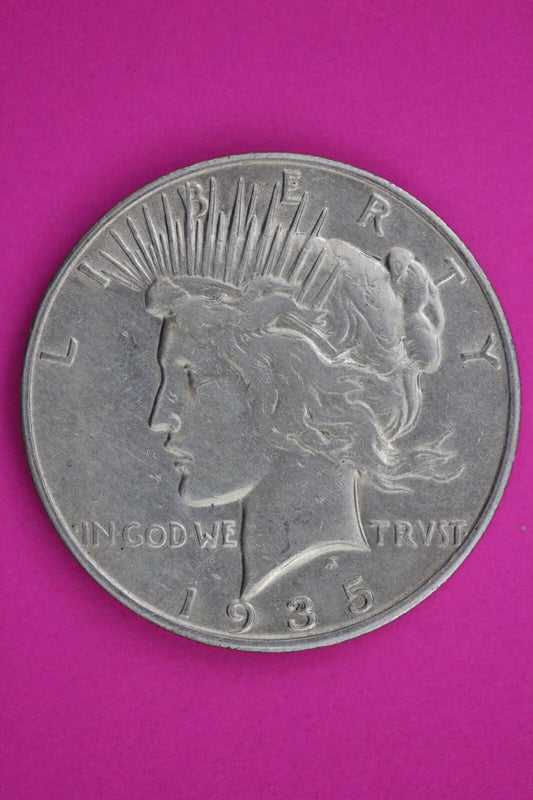 1935 S Peace Liberty Silver Dollar Guaranteed Authentic & Genuine Coin 1394