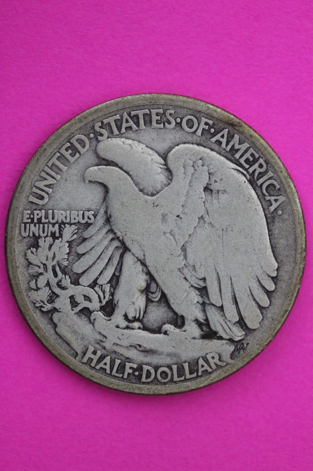 1917 D Obverse Mint Mark Walking Liberty Walker Half Dollar Coin Authentic 0432N