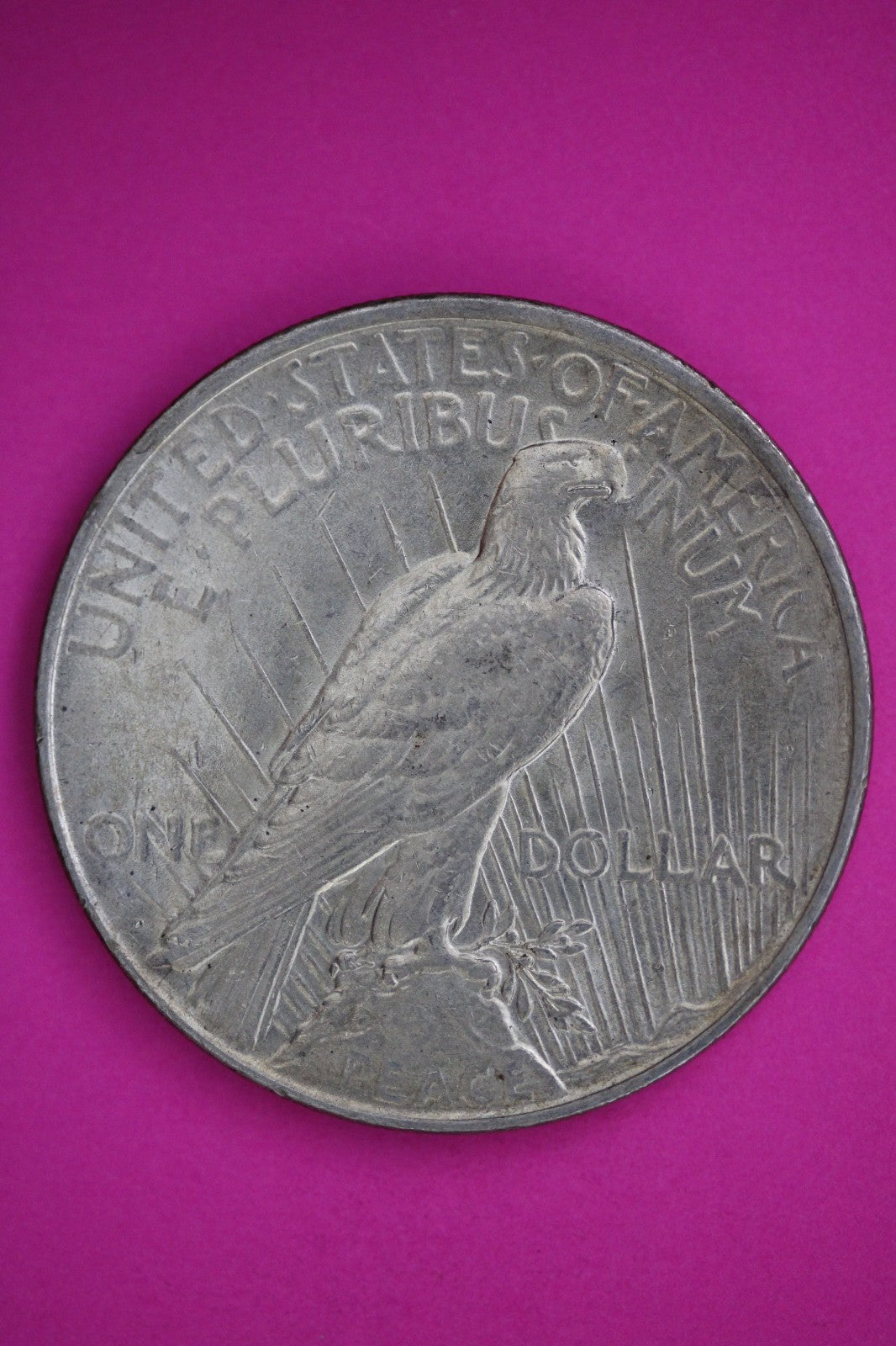 1927 D Peace Lady Liberty Semi Key Date Silver Dollar Guaranteed Authentic 2709