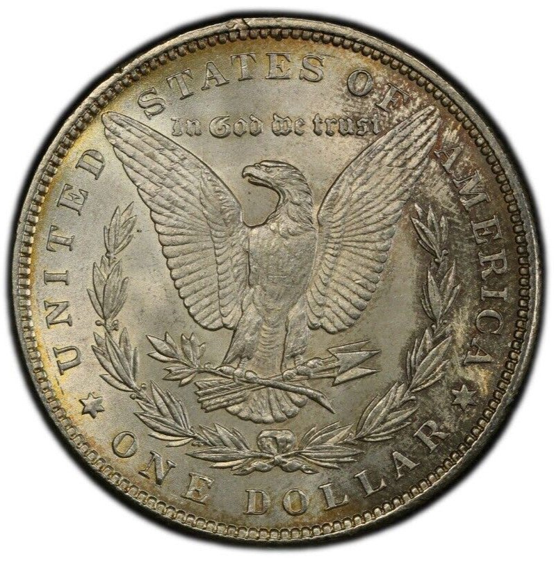 Toned 1885 P MS 64 Morgan Liberty Silver Dollar PCGS Certified Graded Slab 216