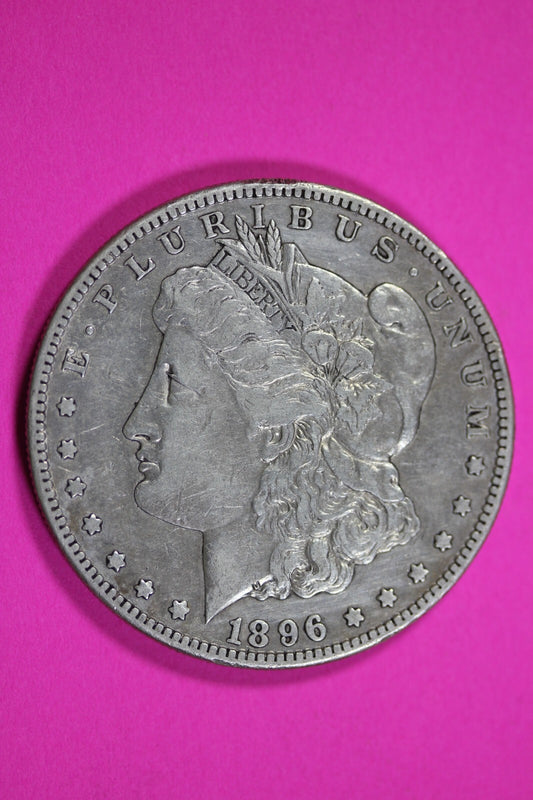 High Grade 1896 S Morgan Liberty Silver Dollar Rare Key Date San Francisco 118
