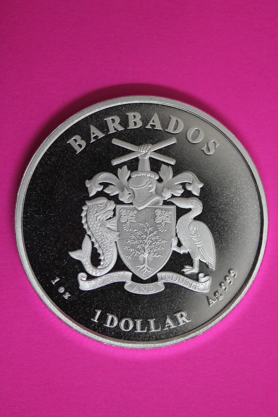 Gem BU 2023 Barbados Monkey 1 OZ Silver Coin .999 Fine $1.00 Same Coin In Pic 18
