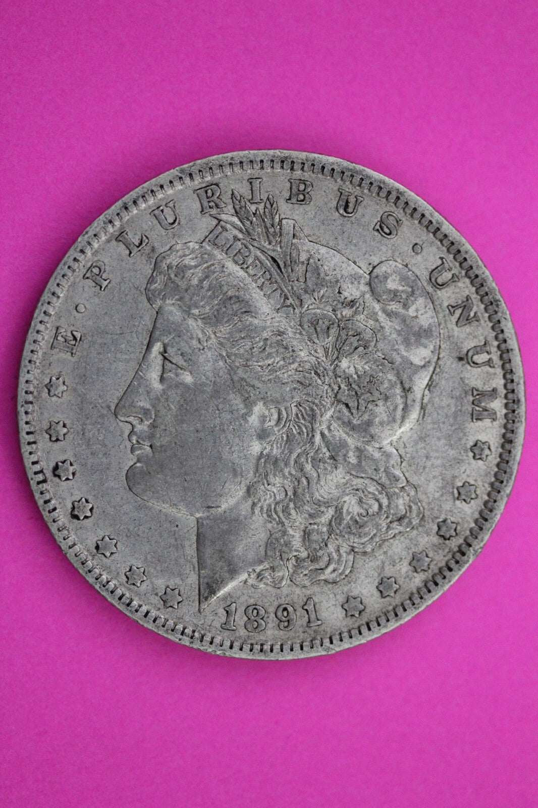 1891 O Morgan Lady Liberty Rare Date Silver Dollar Guaranteed Authentic 0192N