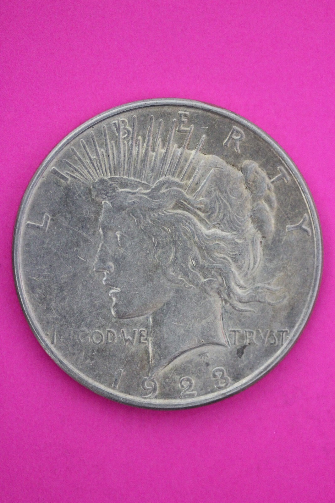 High Grade 1923 D Liberty Peace Silver Dollar Denver Mint Semi Key Coin 134