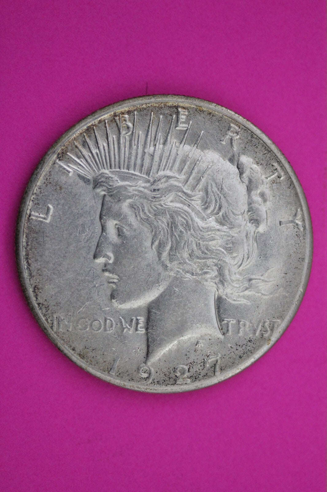 High Grade 1927 S Peace Silver Dollar LIberty Coin Guaranteed Authentic 0294N