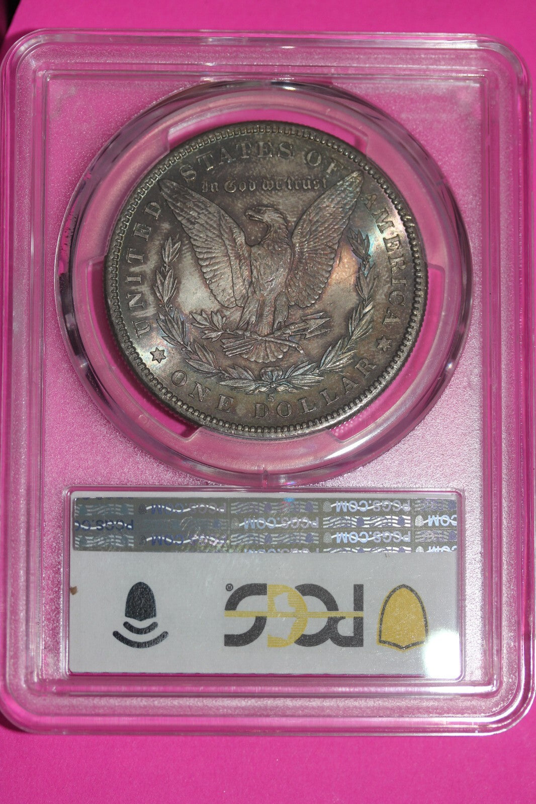 Toned 1880 S MS 64 Liberty Morgan Silver Dollar PCGS Graded Authentic 364