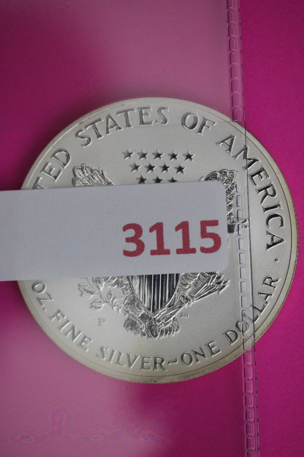 Gem 2006 P Reverse Proof Deep Cameo Silver Eagle Guaranteed Authentic Coin 3115