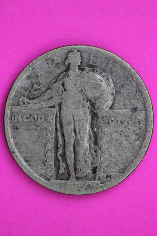 1920 P Standing Liberty Silver Quarter Semi Key Date Coin Guaranteed Real 0615N