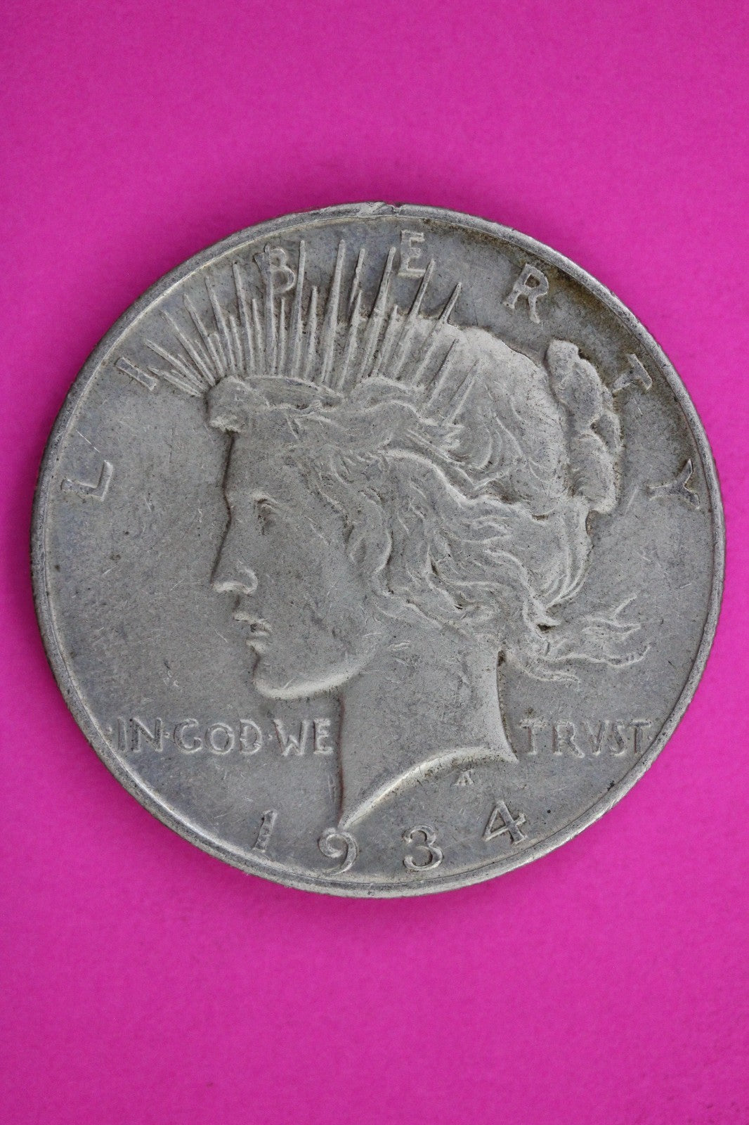 1934 D Peace Lady Liberty Semi Key Date Silver Dollar Guaranteed Authentic 1774