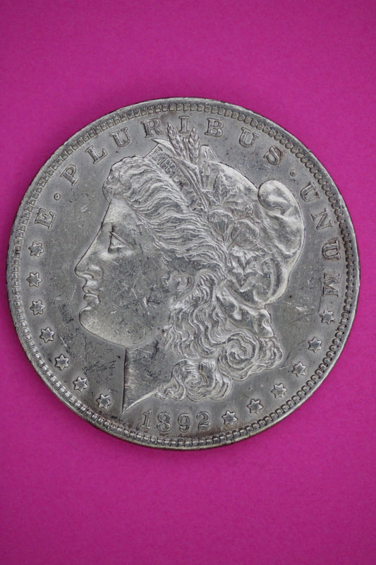 1892 P Morgan Liberty Silver Dollar Guaranteed Authentic & Genuine Coin 2589