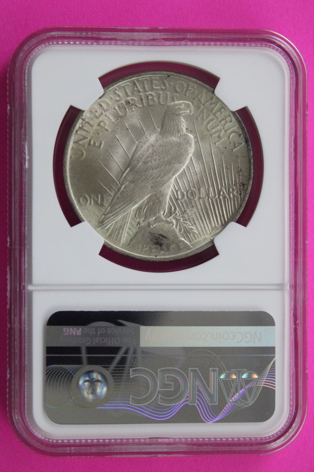 1922 P MS 64 Liberty Peace Silver Dollar NGC Certified Graded Authentic 709