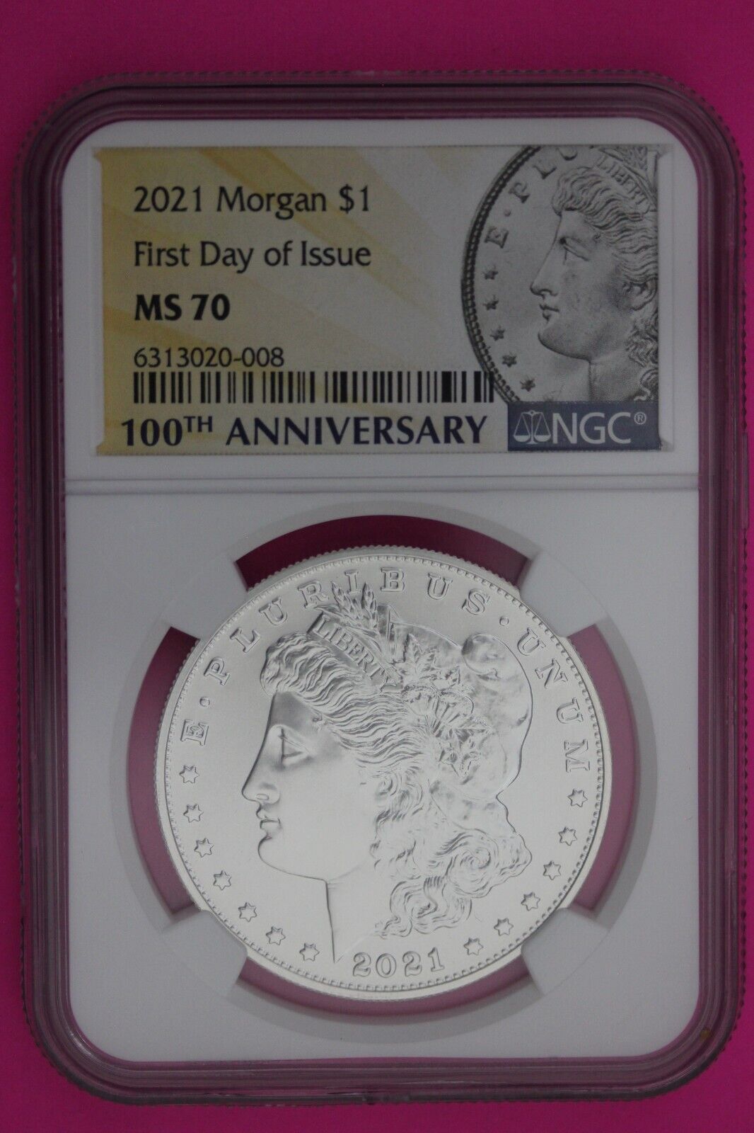 Rare 2021 P MS 70 Morgan Silver Dollar NGC Graded Certified Slab 1rst Day 641