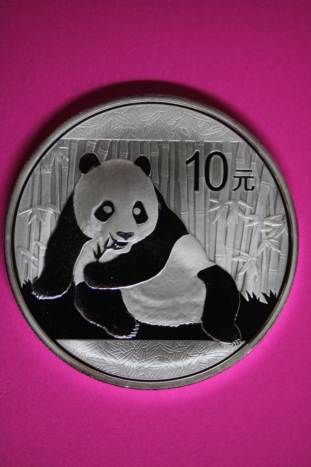 2015 Gem BU China Panda 1 OZ 999 Silver Same Coin In Pics Proof Like Capsule 49