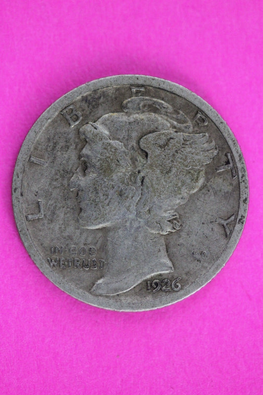 1926 S Mercury Winged Liberty Dime Silver You Get Same Coin In Pics 47