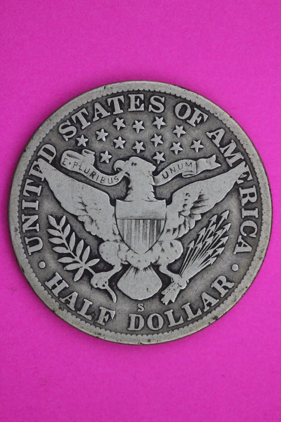 1913 S Barber Liberty Half Dollar Silver Rare Semi Key Date Coin Genuine 0420N