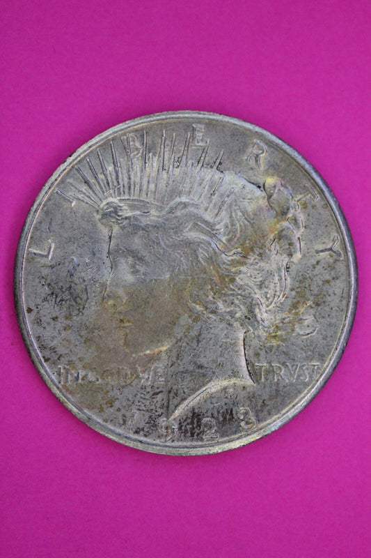 Toned High Grade 1923 S Liberty Peace Silver Dollar Philadelphia Mint Coin 234