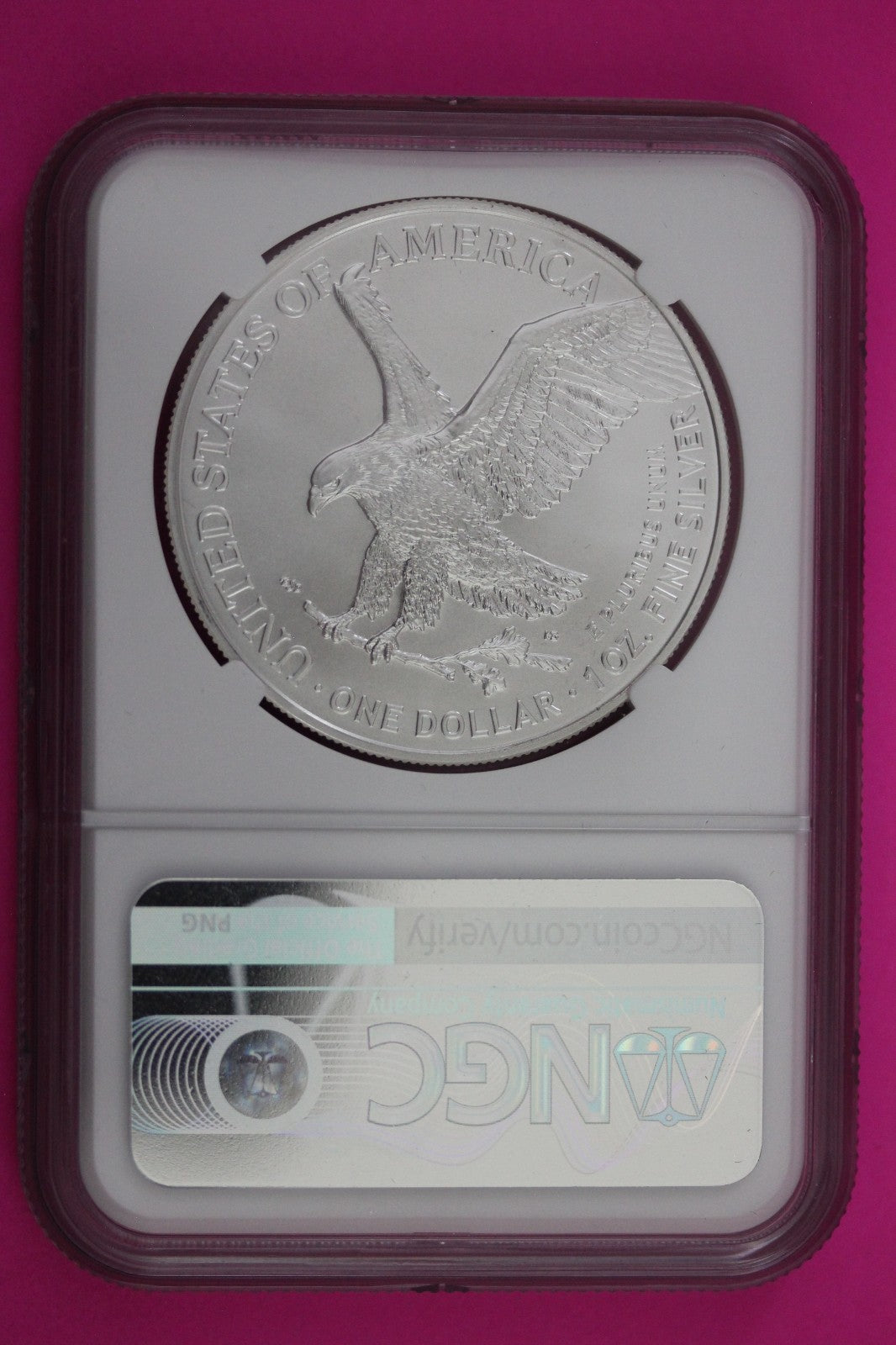 2022 MS 70 Silver Eagle Coin Nevada U.S. State Series 1 OZ .999 NGC Certified 51