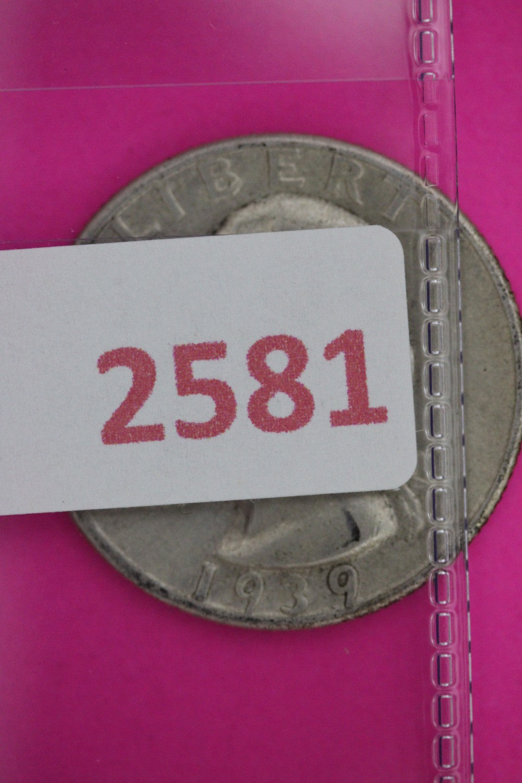 1939 S George Washington Silver Quarter Guaranteed Authentic Genuine Coin 2581