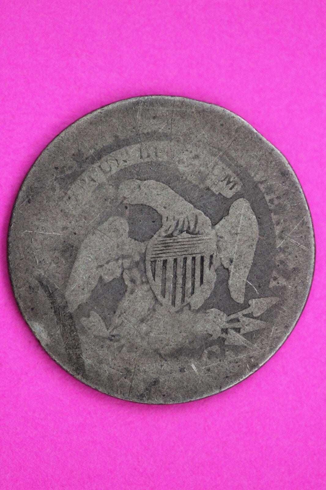 1814 Bust Capped Dime Lady Liberty Silver Coin Guaranteed Authentic Genuine 1362