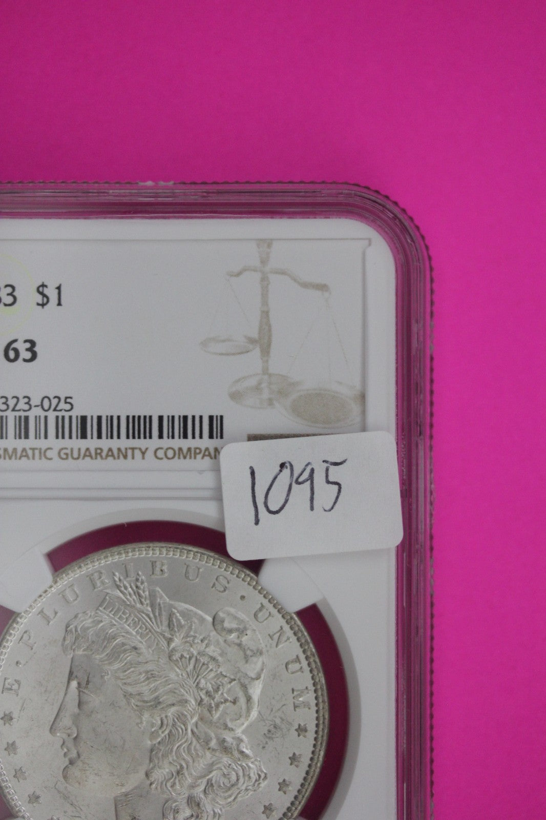 1883 P MS 63 Liberty Morgan Silver Dollar NGC Certified Graded Authentic 1095