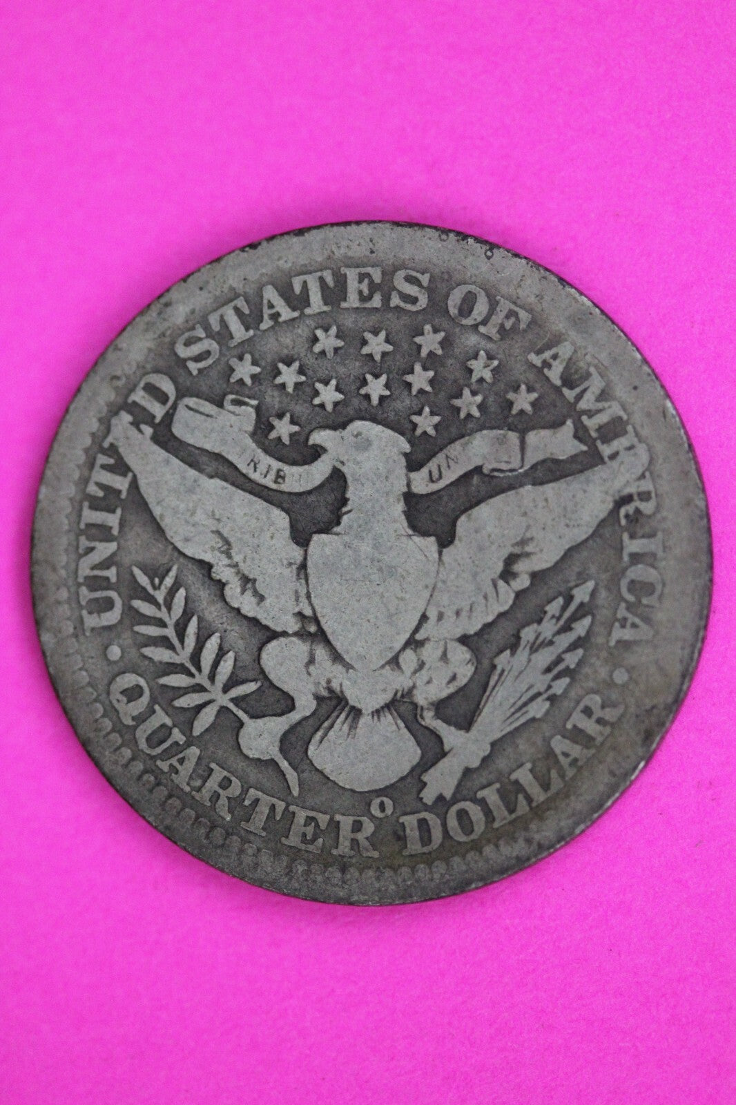 1905 O Barber Liberty Silver Quarter Guaranteed Authentic & Genuine Coin 1458