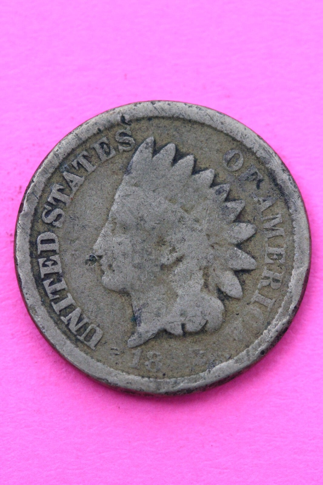 1862 Copper Nickel Indian Head Cent Penny Exact Early Type Coin Pictured 191
