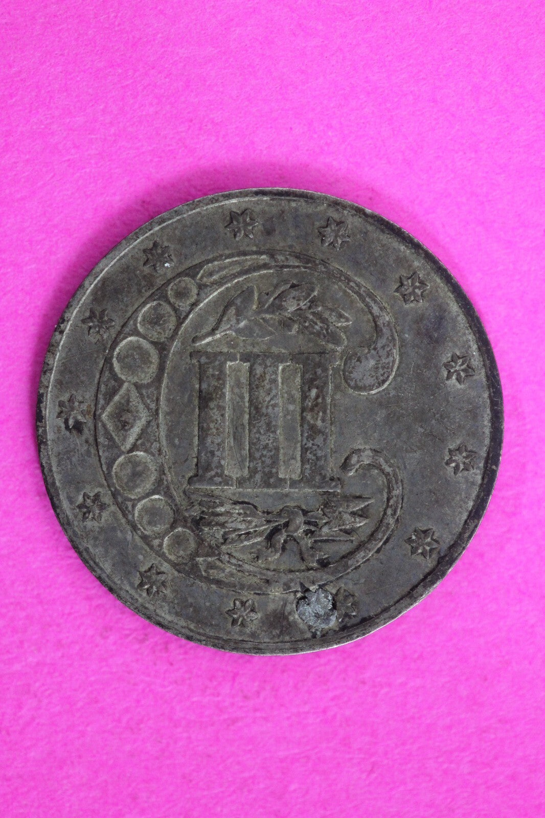 High Grade 1862 Trime 3 Three Cent Silver Dime Rare  Semi Key Date Coin 134