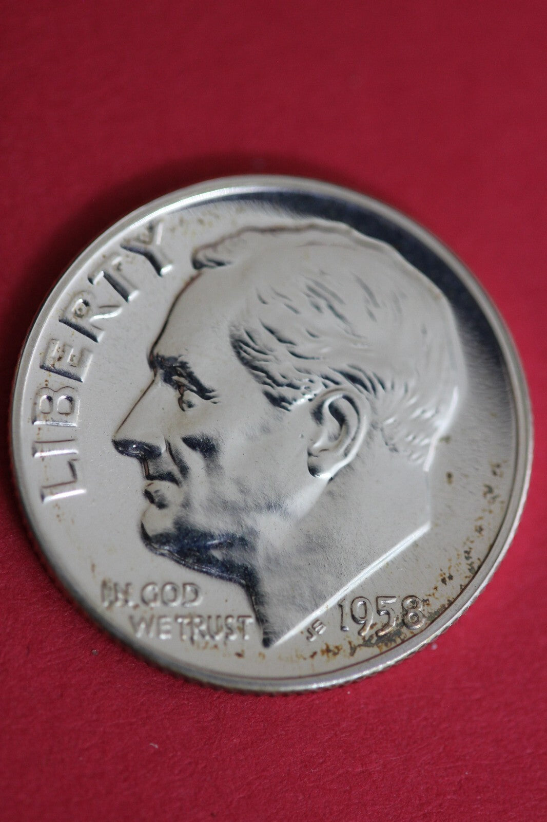 1958 Silver Proof Roosevelt Dime Exact Coin Shown  110