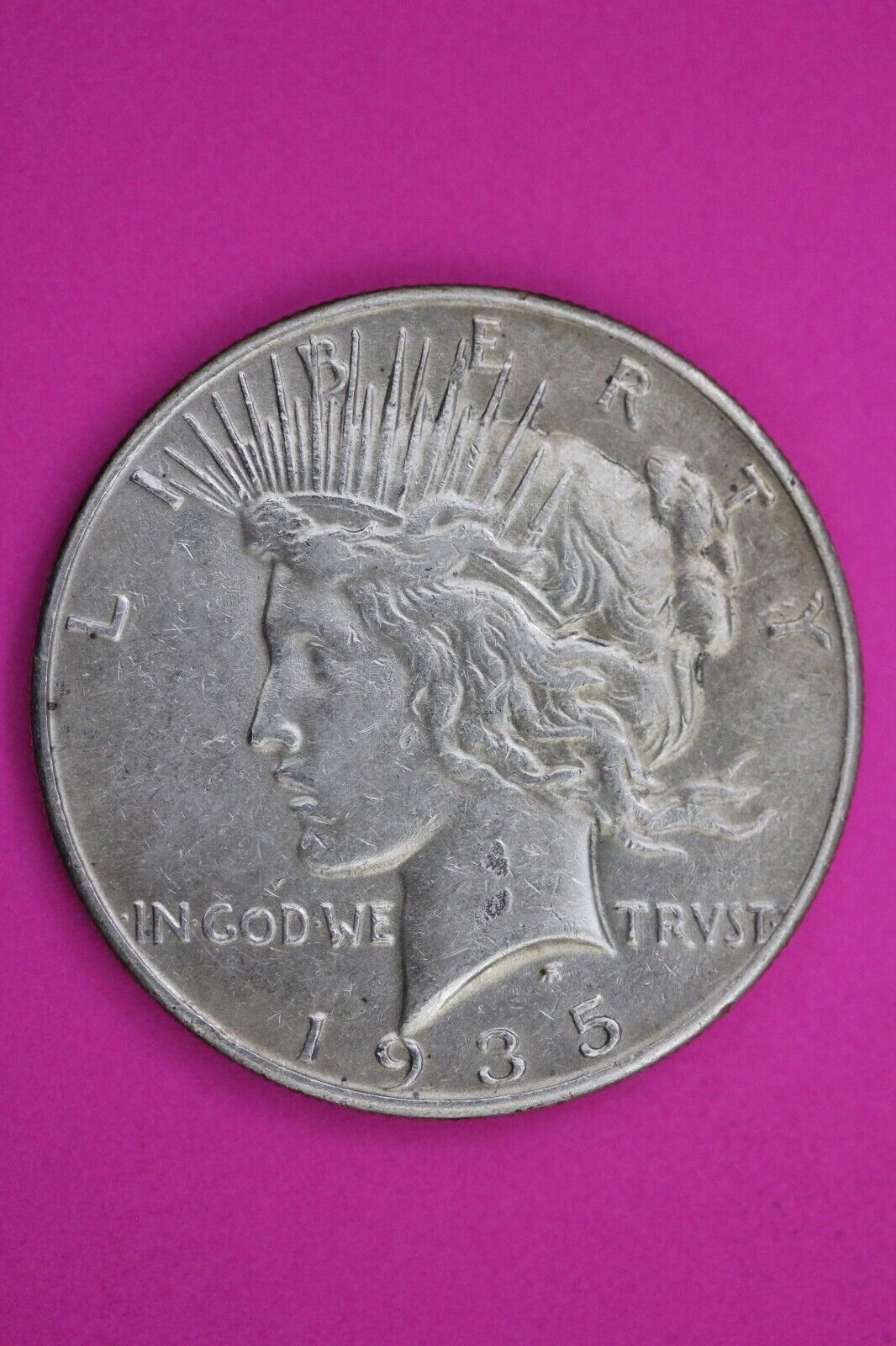 High Grade 1935 P Liberty Peace Silver Dollar Philadelphia Mint Nice Luster 205