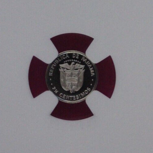 Top Pop 1980 Panama PF 69 Ultra Cameo Proof 2.5 Centesimos Coin NGC Slab 801