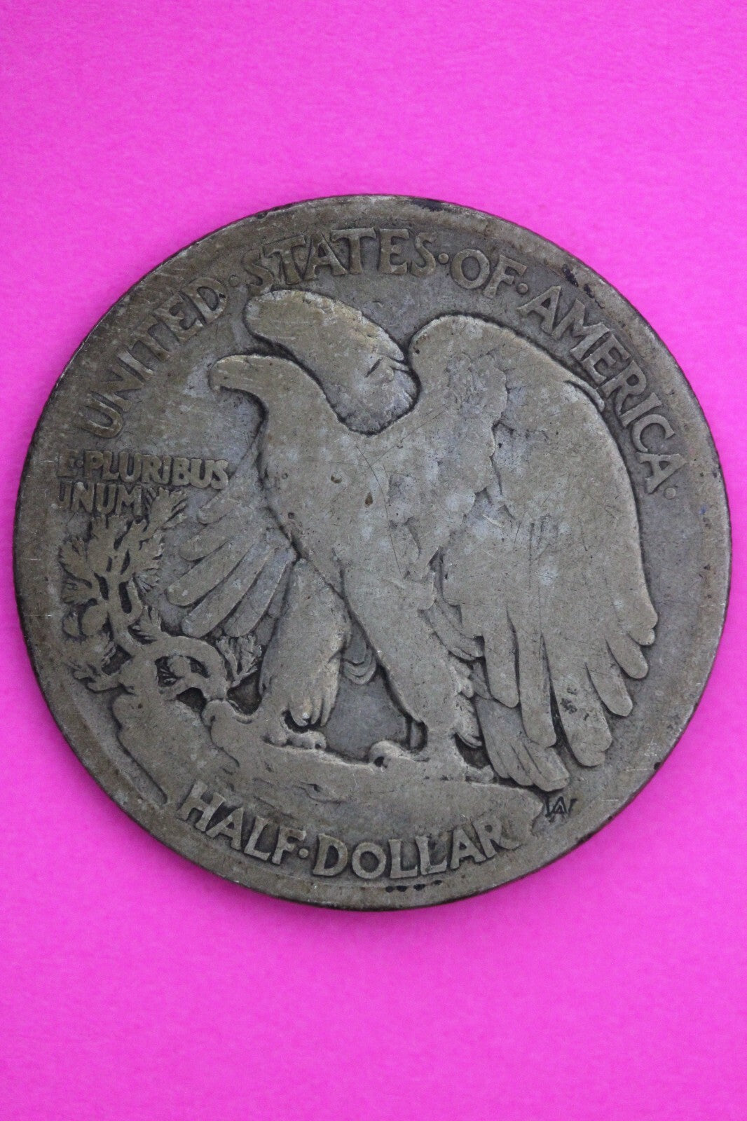 1917 D Obverse Mint Mark Walking Liberty Walker Half Dollar Coin Authentic 0436N