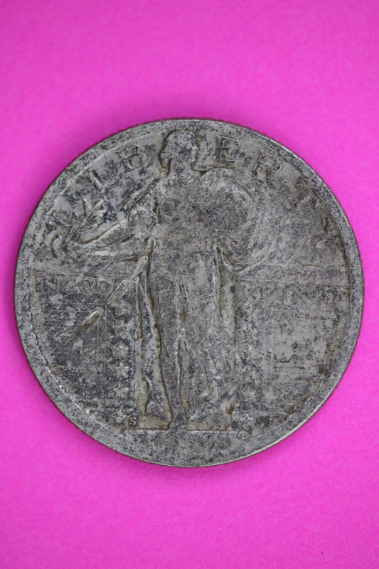 1917 S T2  Standing Liberty Silver Quarter Guaranteed Authentic Coin 2934