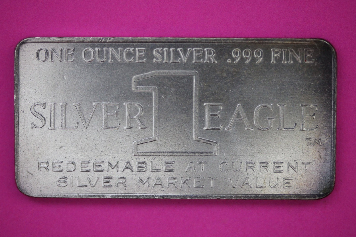 Silver Art Bar 1971  Flying Eagle Collectable Bullion 1 OZ .999 Fine Rare B112