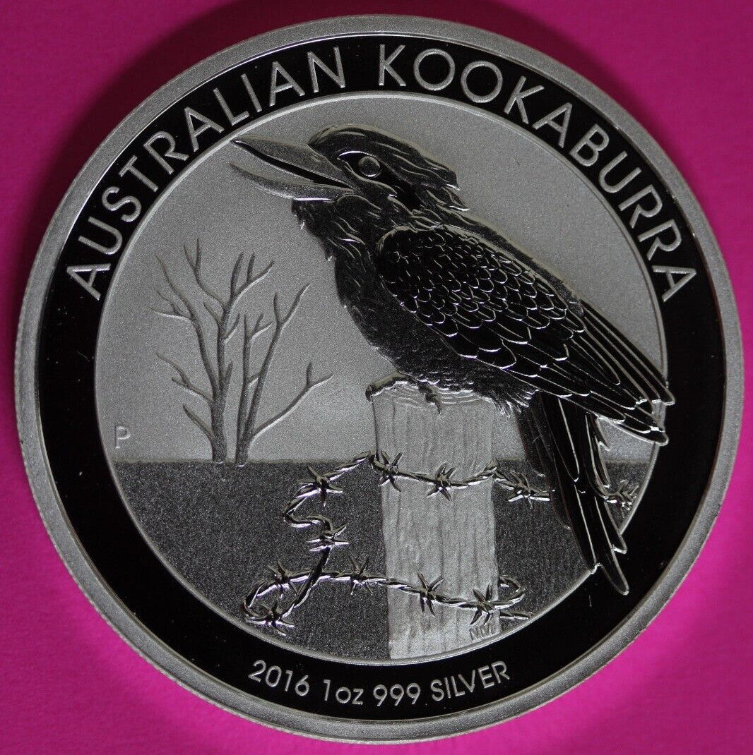 Gem BU 2016 Australia Kookaburra Silver Same Coin In Pics Proof Like Surface 35