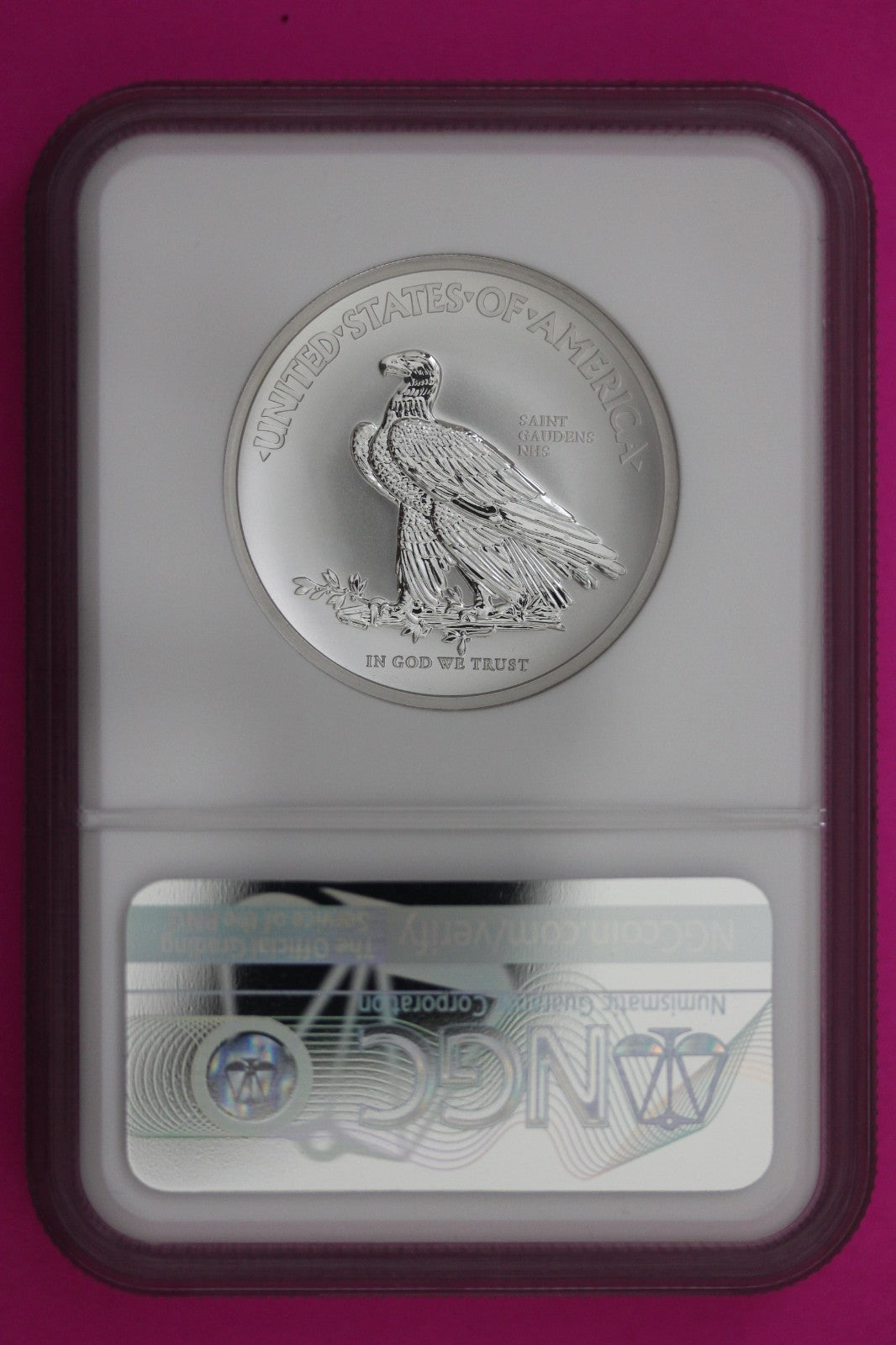 2018 PF 70 Rev Proof Saint-Gaudens Hi Relief  1 OZ Silver Coin Mercanti NGC 6075
