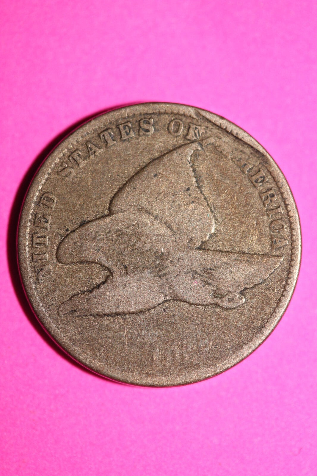 1858 Flying Eagle Cent Penny Exact Scarce Early Type Exact Coin as Pictured 147