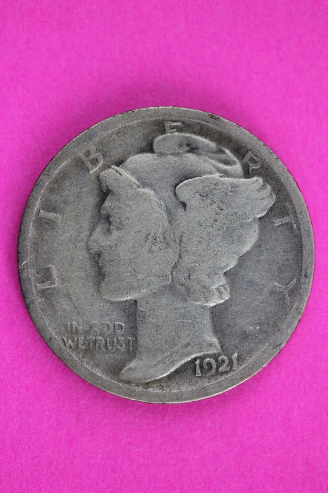 Key Date 1921 P Mercury Winged Liberty Dime Silver You Get Same Coin In Pics 37