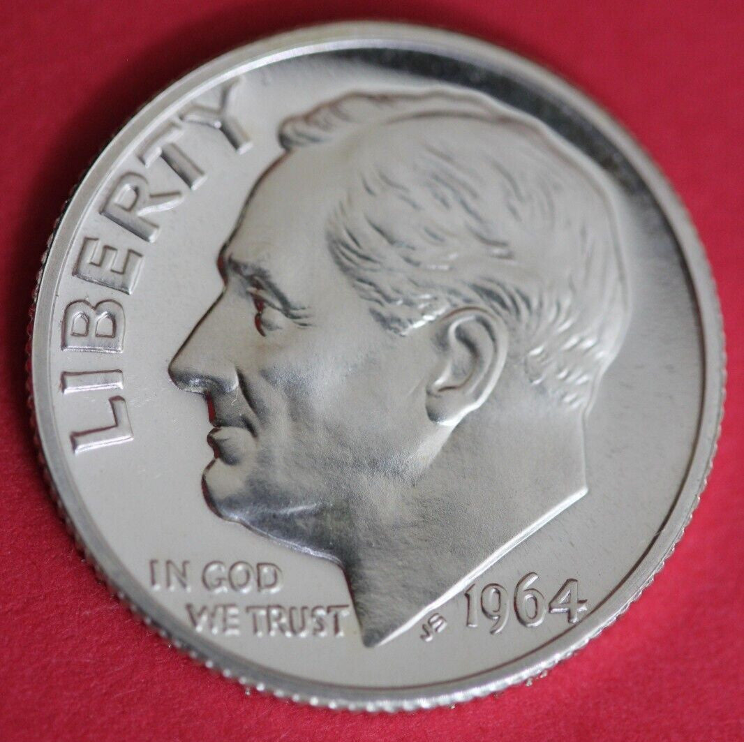 1964 Silver Proof Roosevelt Dime Exact Coin Shown  32