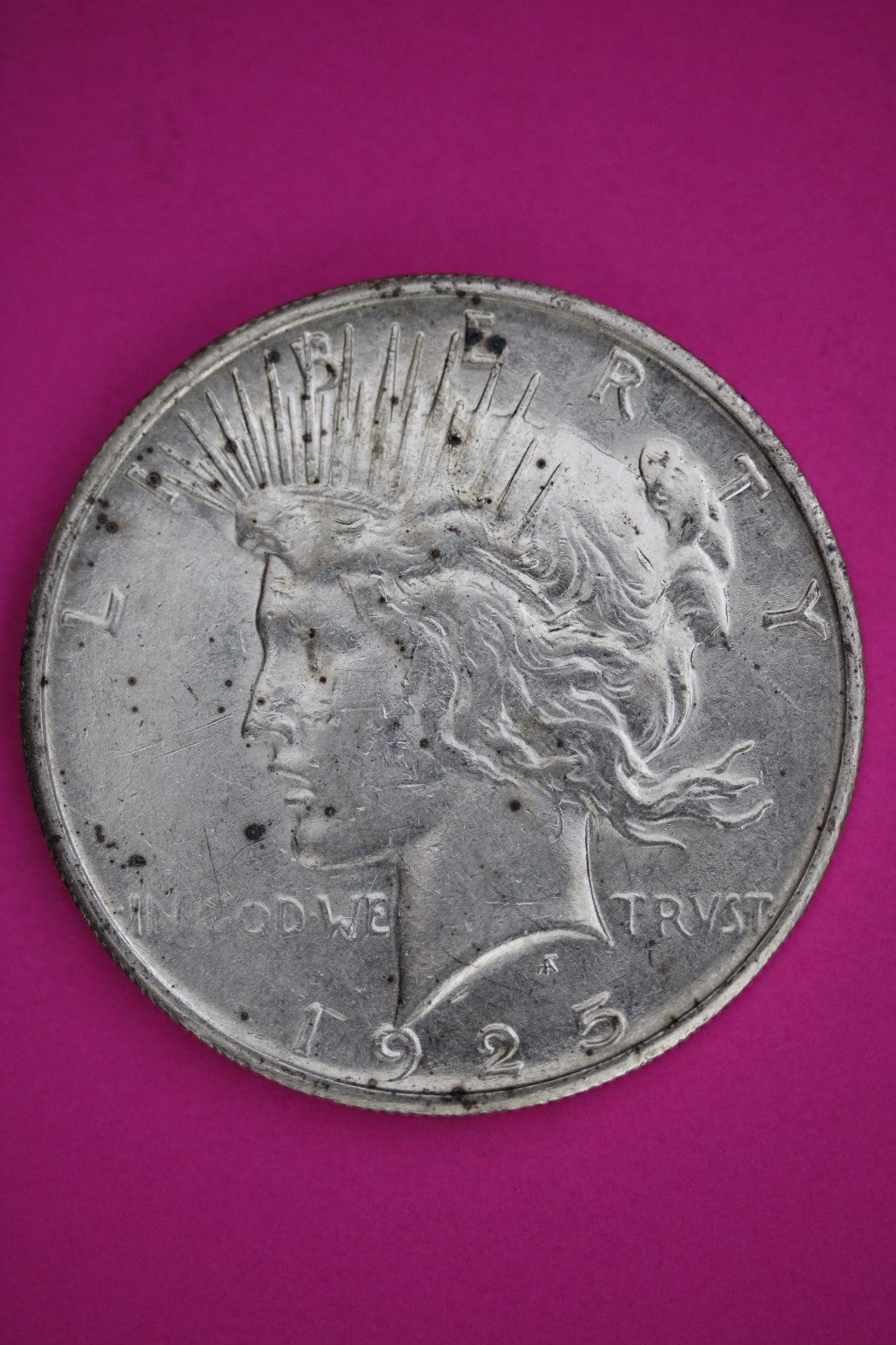 High Grade 1925 S Peace Silver Dollar LIberty Coin Authentic & Genuine 2635