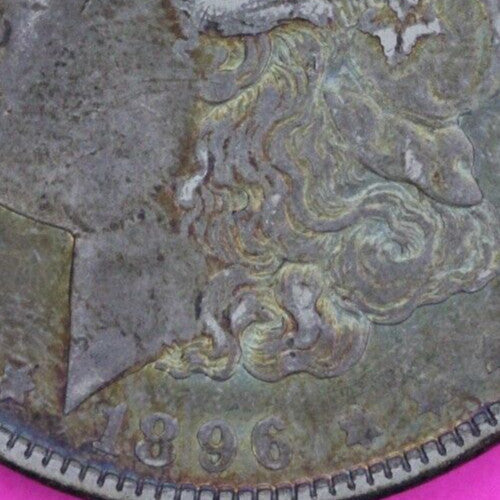 Toned High Grade 1896 O Morgan Liberty Silver Dollar Key Date New Orleans 302