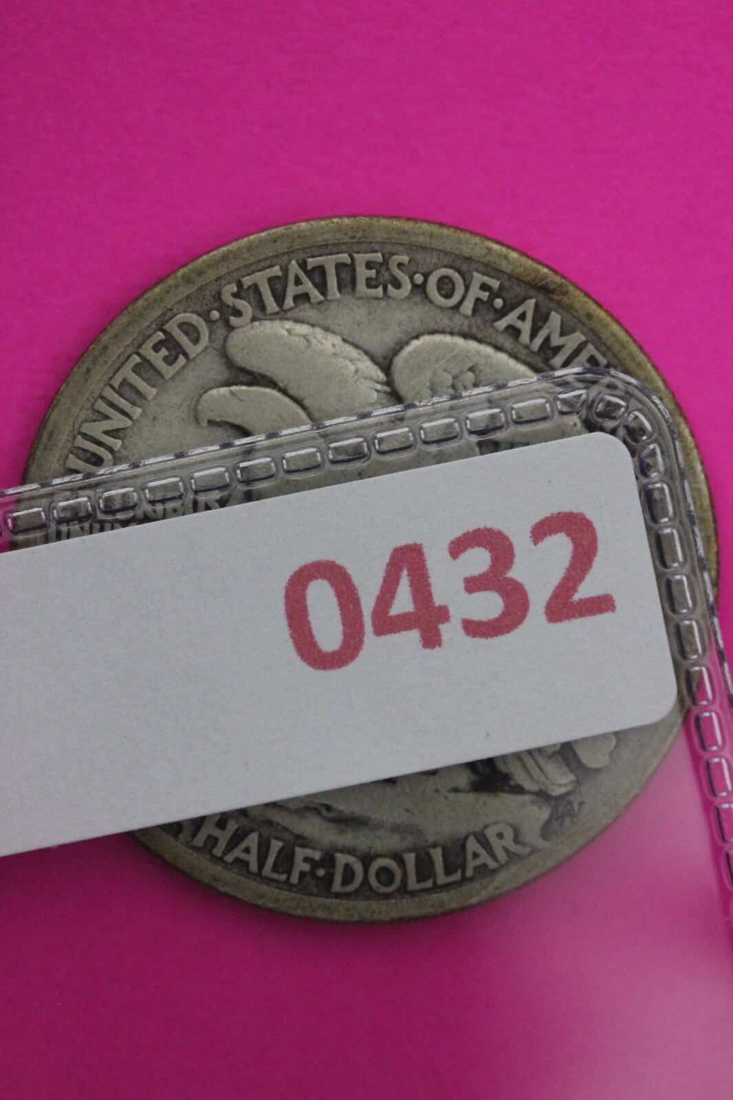 1917 D Obverse Mint Mark Walking Liberty Walker Half Dollar Coin Authentic 0432N