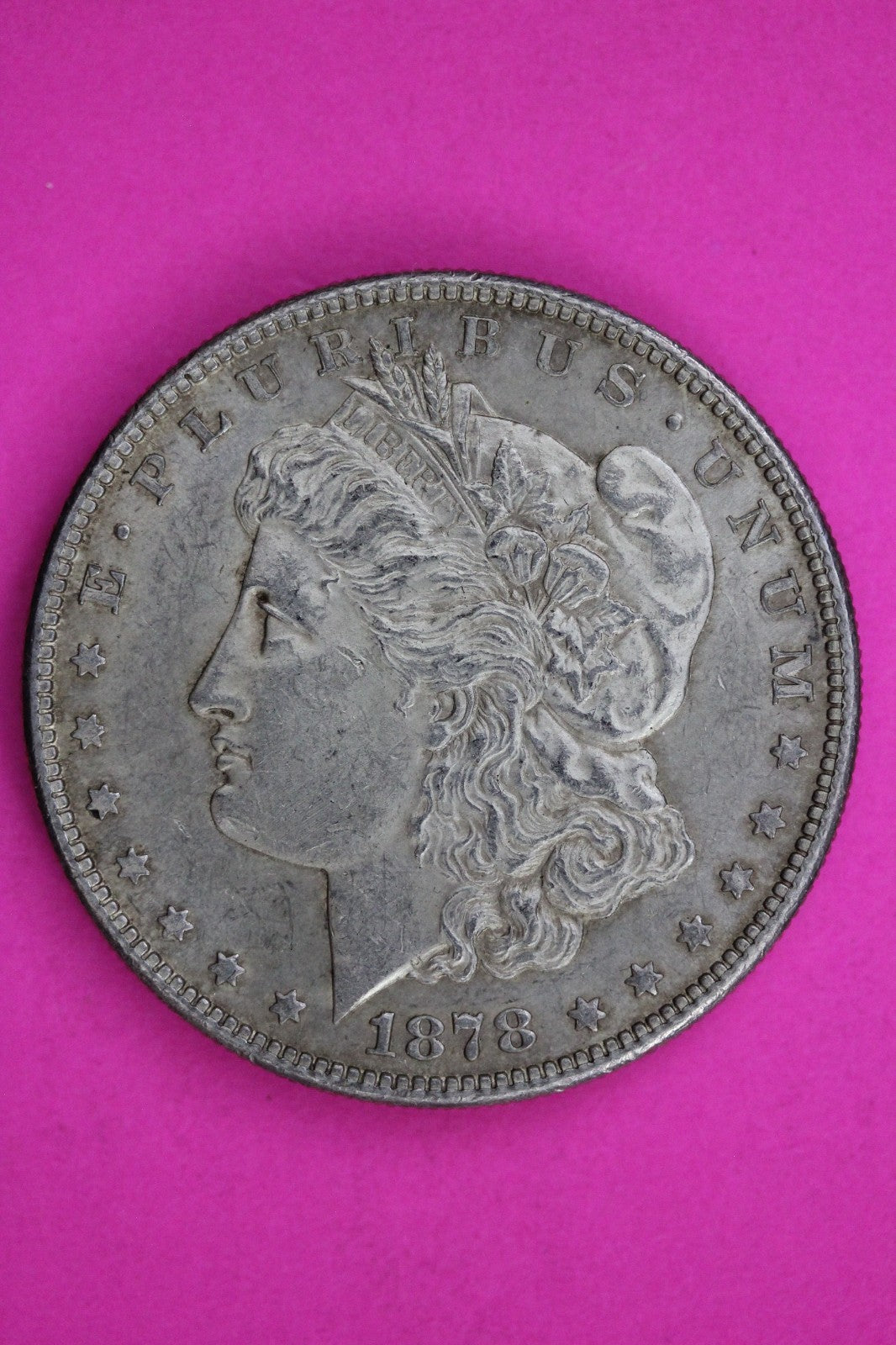 High Grade 1878 S Morgan Liberty Silver Dollar Guaranteed Authentic Coin 1827